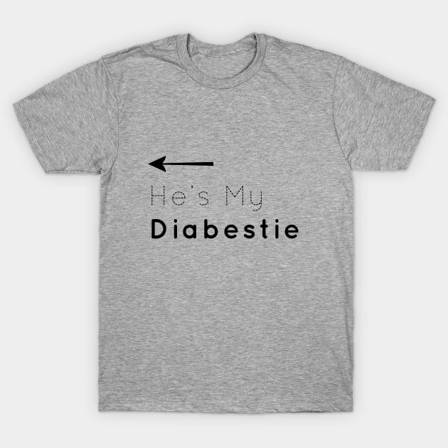 He's My Diabestie T-Shirt by areyoutypeone